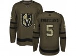 Vegas Golden Knights #5 Deryk Engelland Authentic Green Salute to Service NHL Jersey