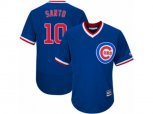 Chicago Cubs #10 Ron Santo Replica Royal Blue Cooperstown Cool Base MLB Jersey