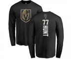 Vegas Golden Knights #77 Brad Hunt Black Backer Long Sleeve T-Shirt