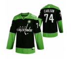 Washington Capitals #74 John Carlson Green Hockey Fight nCoV Limited Hockey