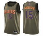 Phoenix Suns #15 Ryan Anderson Swingman Green Salute to Service NBA Jersey