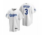 Los Angeles Dodgers Chris Taylor White 2020 World Series Champions Replica Jersey