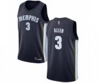Memphis Grizzlies #3 Grayson Allen Swingman Navy Blue Basketball Jersey - Icon Edition