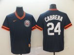Nike Detroit Tigers #24 Miguel Cabrera M&N Navy Blue MLB Jersey