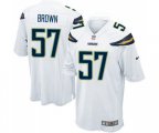 Los Angeles Chargers #57 Jatavis Brown Game White Football Jersey