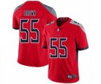 Tennessee Titans #55 Jayon Brown Limited Red Inverted Legend Football Jersey