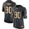 Houston Texans #90 Jadeveon Clowney Limited Black Gold Salute to Service NFL Jersey