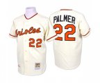 Baltimore Orioles #22 Jim Palmer Authentic Cream Throwback Baseball Jersey
