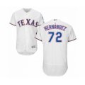 Texas Rangers #72 Jonathan Hernandez White Home Flex Base Authentic Collection Baseball Player Jersey