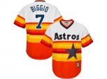 Houston Astros #7 Craig Biggio Majestic Orange Alternate Cool Base Cooperstown Collection Jersey