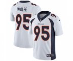 Denver Broncos #95 Derek Wolfe White Vapor Untouchable Limited Player Football Jersey