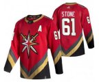 Vegas Golden Knights #61 Mark Stone 2021 Reverse Retro Red Stitched Hockey Jersey
