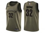Brooklyn Nets #32 Julius Erving Green Salute to Service NBA Swingman Jersey