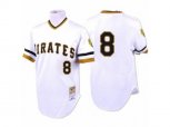 1971 Pittsburgh Pirates #8 Willie Stargell Replica White Throwback MLB Jersey