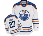 Edmonton Oilers #27 Boyd Gordon Authentic White Away NHL Jersey