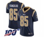 Los Angeles Rams #85 Jack Youngblood Navy Blue Team Color Vapor Untouchable Limited Player 100th Season Football Jersey