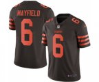 Cleveland Browns #6 Baker Mayfield Limited Brown Rush Vapor Untouchable Football Jersey