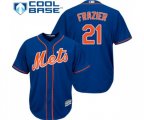 New York Mets #21 Todd Frazier Replica Royal Blue Alternate Home Cool Base Baseball Jersey