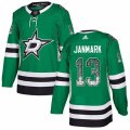 Dallas Stars #13 Mattias Janmark Authentic Green Drift Fashion NHL Jersey