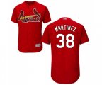 St. Louis Cardinals #38 Jose Martinez Red Alternate Flex Base Authentic Collection Baseball Jersey