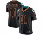 Miami Dolphins #11 DeVante Parker Limited Lights Out Black Rush Football Jersey