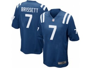 Indianapolis Colts #7 Jacoby Brissett Game Royal Blue Team Color NFL Jersey