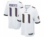 Baltimore Ravens #11 Seth Roberts Game White Football Jersey