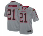 Arizona Cardinals #21 Patrick Peterson Elite Lights Out Grey Football Jersey