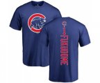 MLB Nike Chicago Cubs #1 Kosuke Fukudome Royal Blue Backer T-Shirt