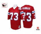 New England Patriots #73 John Hannah Red Authentic Football Jersey