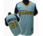 San Diego Padres #31 Dave Winfield Replica White Throwback MLB Jersey
