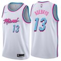 Miami Heat #13 Edrice Adebayo Swingman White NBA Jersey - City Edition