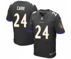 Baltimore Ravens #24 Brandon Carr Elite Black Alternate Football Jersey