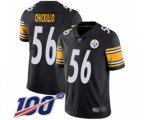 Pittsburgh Steelers #56 Anthony Chickillo Black Team Color Vapor Untouchable Limited Player 100th Season Football Jersey