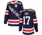 Adidas New York Rangers #17 Jesper Fast Authentic Navy Blue 2018 Winter Classic NHL Jersey