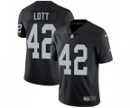 Oakland Raiders #42 Ronnie Lott Black Team Color Vapor Untouchable Limited Player Football Jersey