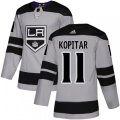 Los Angeles Kings #11 Anze Kopitar Premier Gray Alternate NHL Jersey