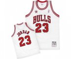 Chicago Bulls #23 Michael Jordan Authentic White 1998 Throwback NBA Jersey