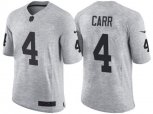 Oakland Raiders #4 Derek Carr 2016 Gridiron Gray II NFL Limited Jersey