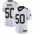 New Orleans Saints #50 DeMario Davis White Vapor Untouchable Limited Player NFL Jersey
