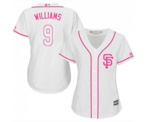 Women\'s San Francisco Giants #9 Matt Williams Authentic White Fashion Cool Base Baseball Jersey