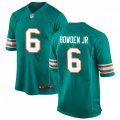 Miami Dolphins #6 Lynn Bowden Jr Nike Aqua Retro Alternate Vapor Limited Jersey