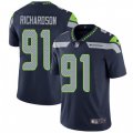 Seattle Seahawks #91 Sheldon Richardson Navy Blue Team Color Vapor Untouchable Limited Player NFL Jersey