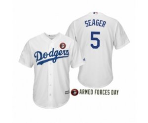 2019 Armed Forces Day Corey Seager Los Angeles Dodgers White Jersey