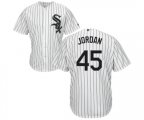 Chicago White Sox #45 Michael Jordan White Home Flex Base Authentic Collection Baseball Jersey