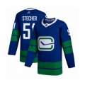 Vancouver Canucks #51 Troy Stecher Authentic Royal Blue Alternate Hockey Jersey