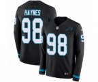 Carolina Panthers #98 Marquis Haynes Limited Black Therma Long Sleeve NFL Jersey
