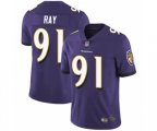 Baltimore Ravens #91 Shane Ray Purple Team Color Vapor Untouchable Limited Player Football Jersey