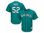 Seattle Mariners #52 Carlos Ruiz Replica Teal Green Alternate Cool Base MLB Jersey