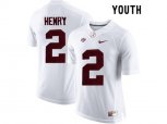 2015 Youth Alabama Crimson Tide Derrick Henry #2 College Football Limited Jersey - White
